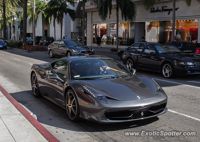 Ferrari 458 Italia spotted in Beverly Hills, California