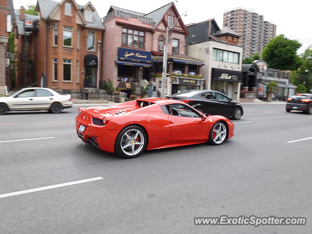 Ferrari 458 Italia spotted in Toronto, Canada