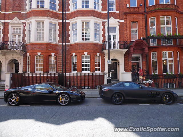 Mercedes SLR spotted in London, United Kingdom