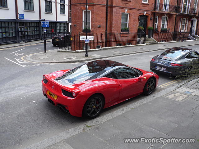 Ferrari 458 Italia spotted in London, United Kingdom