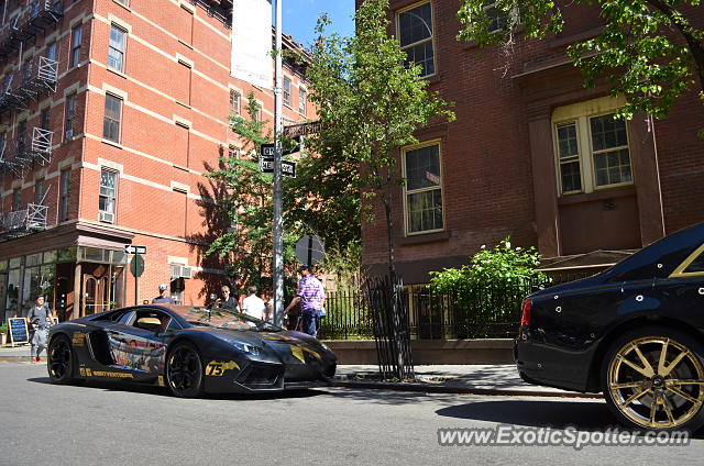 Lamborghini Aventador spotted in Mannhattan, New York