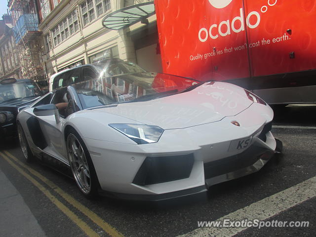 Lamborghini Aventador spotted in London, United Kingdom