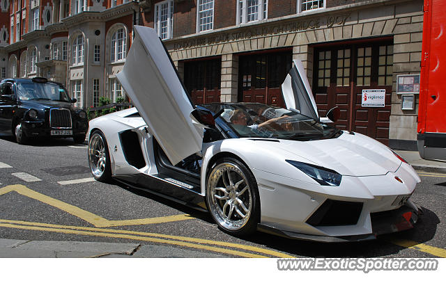 Lamborghini Aventador spotted in London, United Kingdom