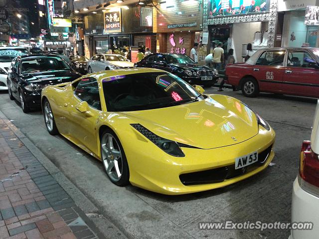 Ferrari 458 Italia spotted in Hong Kong, China