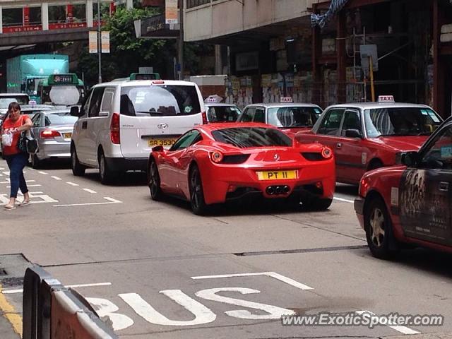 Ferrari 458 Italia spotted in Hong Kong, China