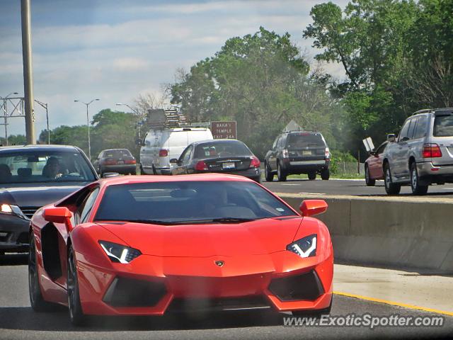 Lamborghini Aventador spotted in Chicago, Illinois