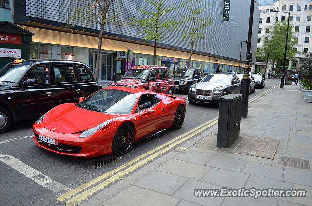 Ferrari 458 Italia spotted in London, United Kingdom