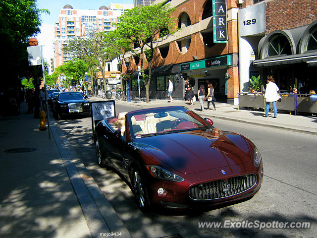 Maserati GranCabrio spotted in Toronto, Canada