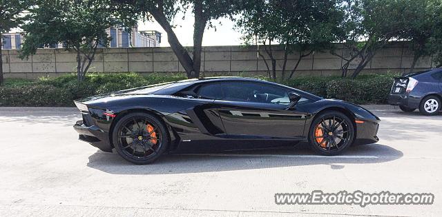 Lamborghini Aventador spotted in Dallas, Texas