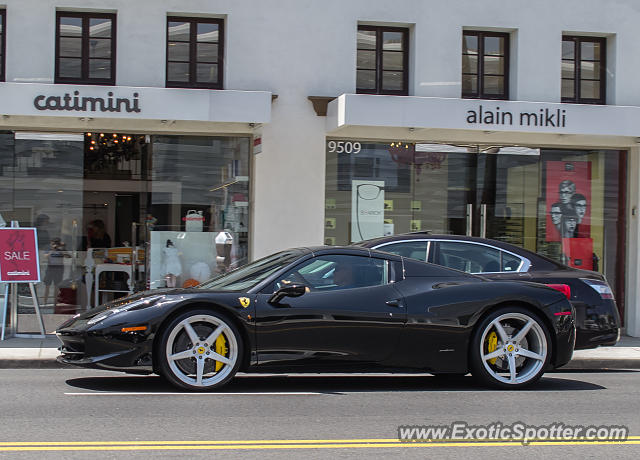 Ferrari 458 Italia spotted in Beverly Hills, California