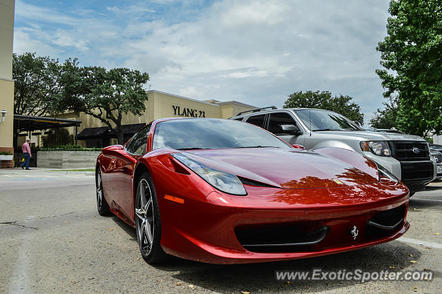 Ferrari 458 Italia spotted in Dallas, Texas