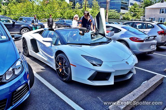 Lamborghini Aventador spotted in Greenwich, Connecticut