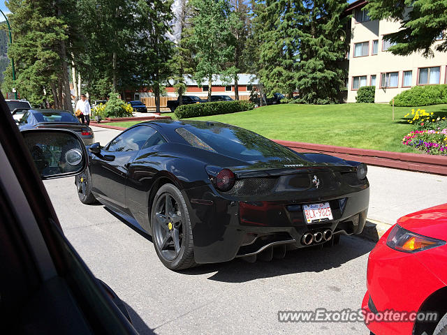 Ferrari 458 Italia spotted in Banff, Canada