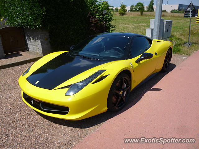 Ferrari 458 Italia spotted in Sterrebeek, Belgium