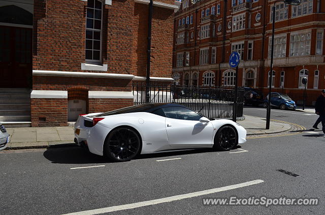 Ferrari 458 Italia spotted in London, United Kingdom