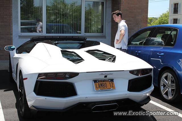 Lamborghini Aventador spotted in Greenwich, Connecticut