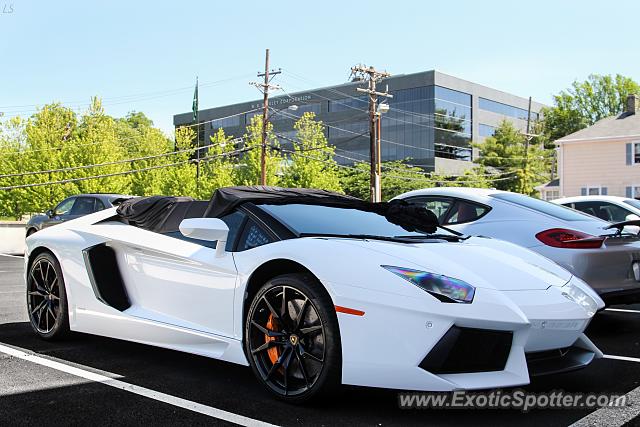 Lamborghini Aventador spotted in Greenwich, Connecticut