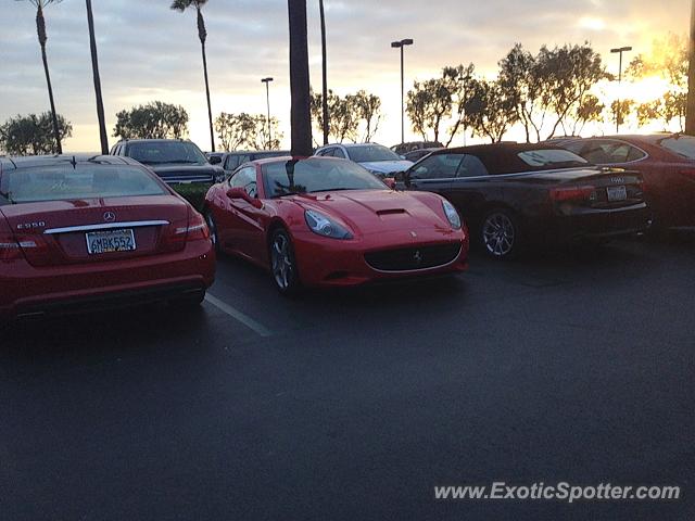 Ferrari California spotted in Newport Beach, California