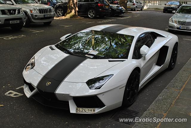 Lamborghini Aventador spotted in London, United Kingdom