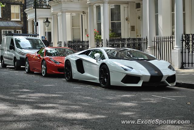 Lamborghini Aventador spotted in London, United Kingdom