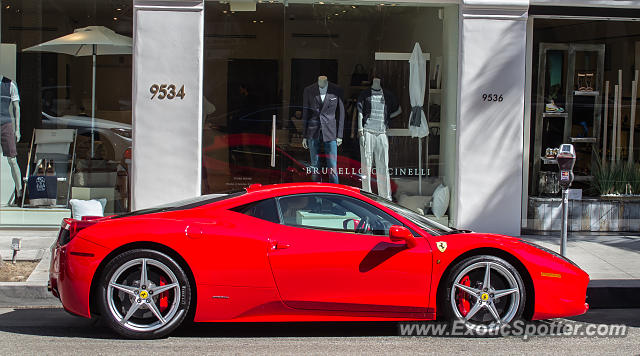 Ferrari 458 Italia spotted in Beverly Hills, California