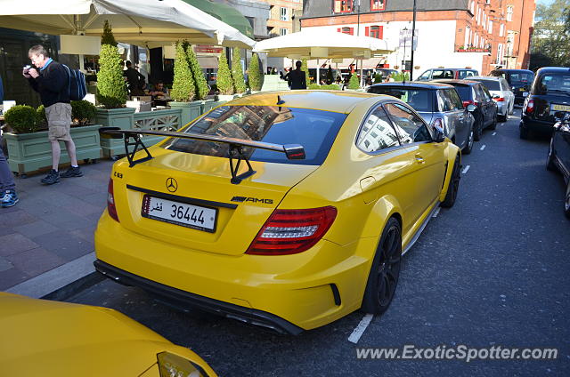 Mercedes C63 AMG Black Series spotted in London, United Kingdom