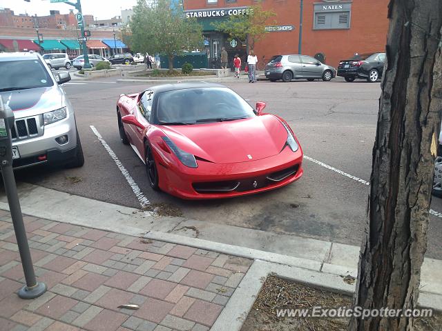 Ferrari 458 Italia spotted in Colorado Springs, Colorado