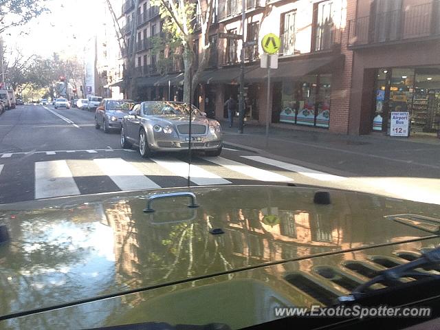 Bentley Continental spotted in Sydney, NSW, Australia