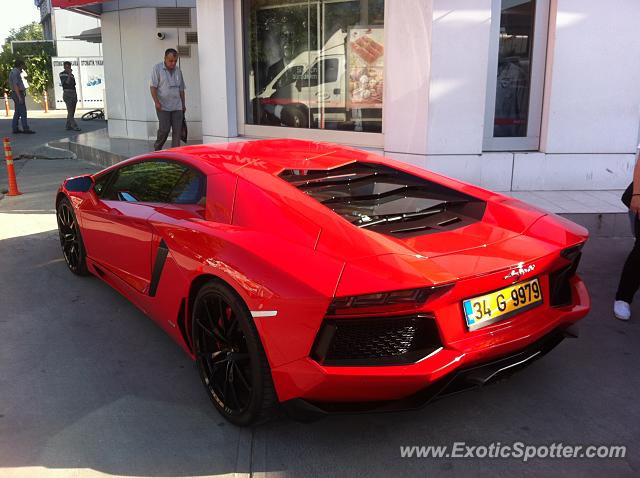 Lamborghini Aventador spotted in Istanbul, Turkey