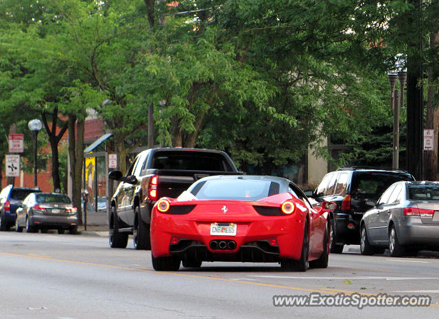 Ferrari 458 Italia spotted in Columbus, Ohio