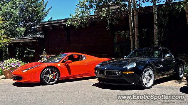 Ferrari 458 Italia spotted in Edwards, Colorado