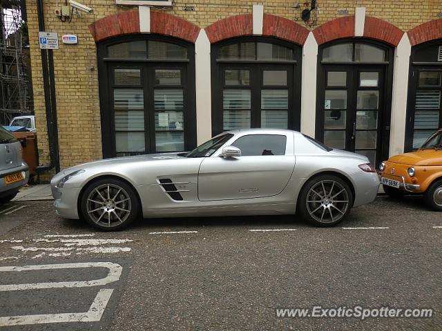 Mercedes SLS AMG spotted in London, United Kingdom