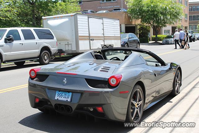 Ferrari 458 Italia spotted in Greenwich, Connecticut