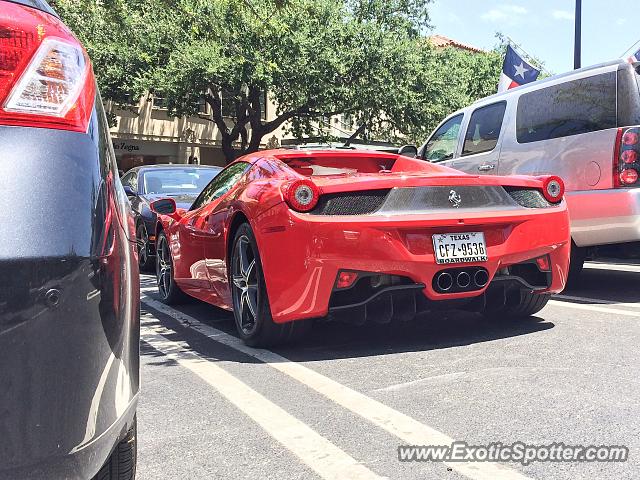 Ferrari 458 Italia spotted in Dallas, Texas