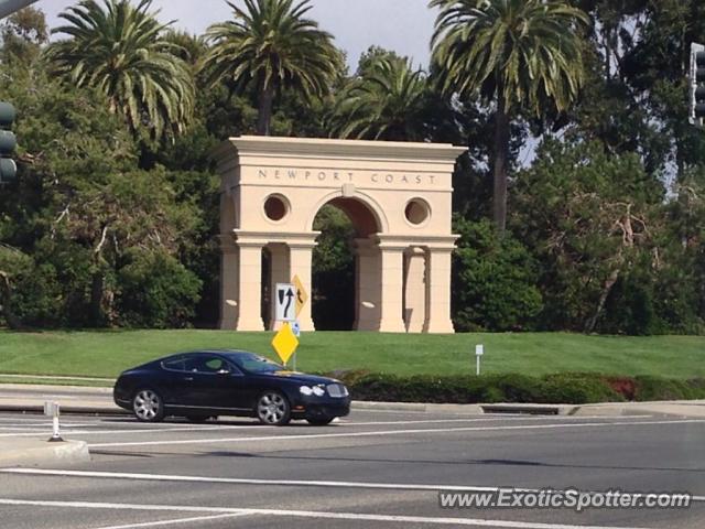 Bentley Continental spotted in Newport beach, California