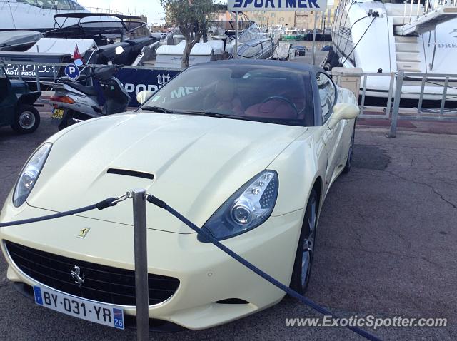 Ferrari California spotted in St Tropez, France