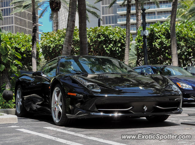 Ferrari 458 Italia spotted in Bal Harbour, Florida