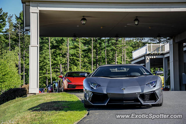 Lamborghini Aventador spotted in Skytop, Pennsylvania