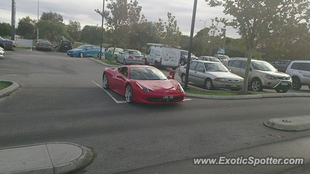 Ferrari 458 Italia spotted in Perth, Australia