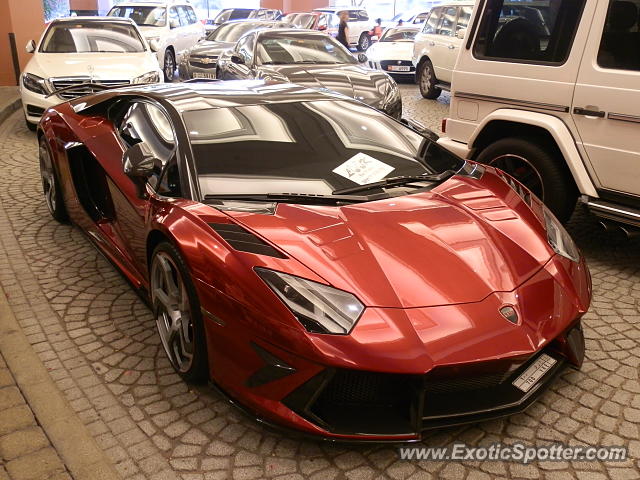 Lamborghini Aventador spotted in Dubai, United Arab Emirates