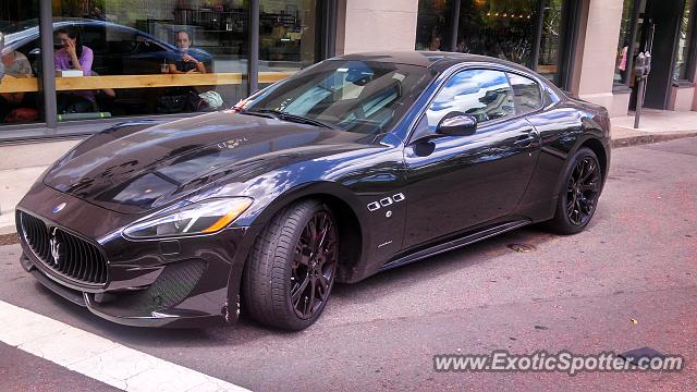 Maserati GranTurismo spotted in Boston, Massachusetts