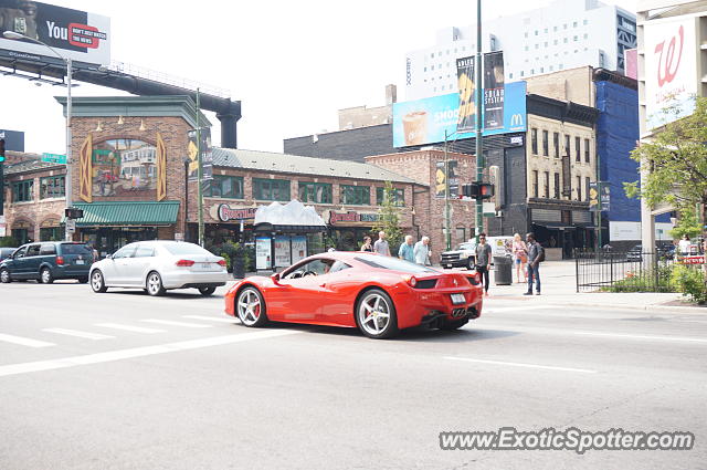 Ferrari 458 Italia spotted in Chicago, Illinois