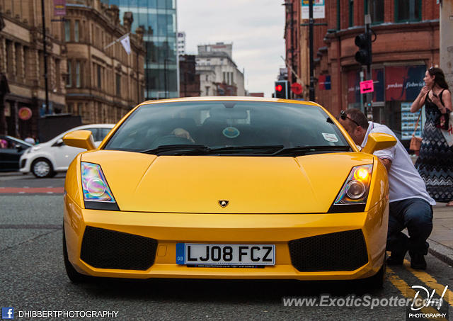 Lamborghini Gallardo spotted in Manchester, United Kingdom