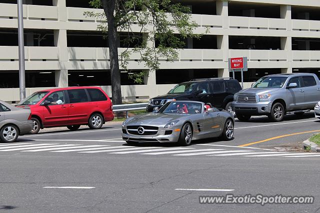 Mercedes SLS AMG spotted in Greenwich, Connecticut