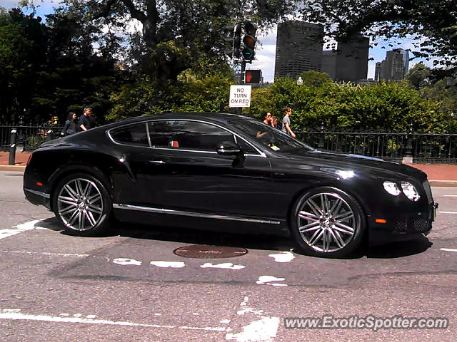 Bentley Continental spotted in Boston, Massachusetts