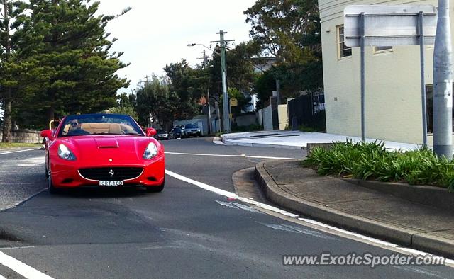 Ferrari California spotted in Sydney, Australia