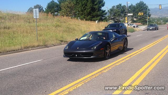 Ferrari 458 Italia spotted in Littleton, Colorado