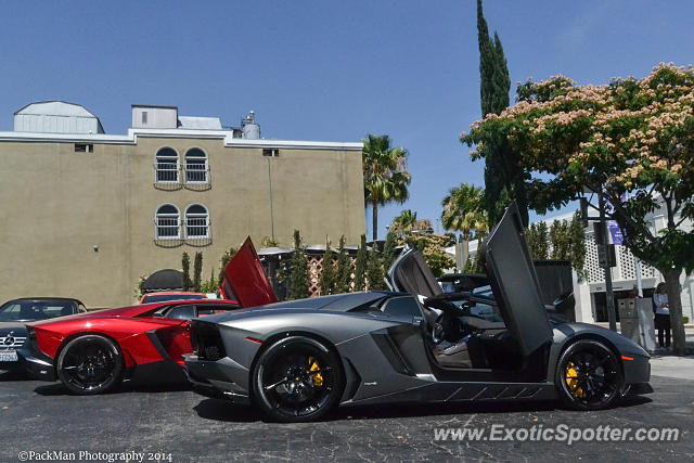 Lamborghini Aventador spotted in Beverly Hills, California