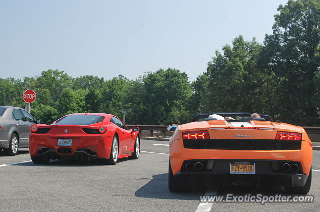 Lamborghini Gallardo spotted in Montvale, New Jersey