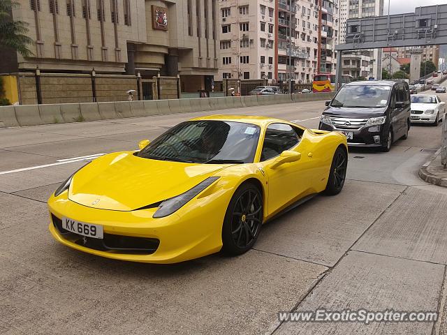 Ferrari 458 Italia spotted in Hong Kong, China